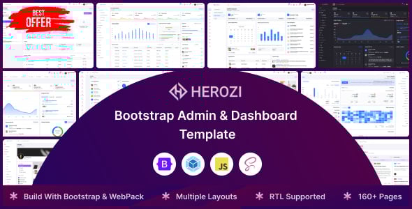 Herozi - Bootstrap Admin & Dashboard UI Kit Template