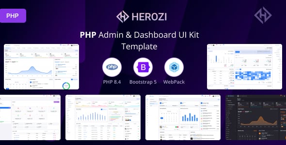 Herozi - PHP Admin & Dashboard Ui Kit Template