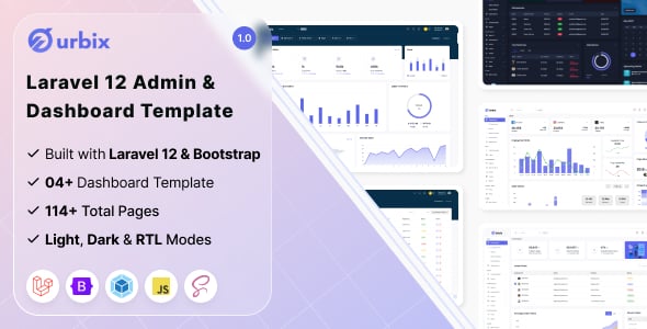 Urbix - Laravel 12 Admin & Dashboard Template