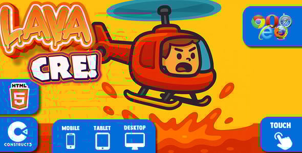 LAVA CRE 3D,Ttemplate Ready (Mobile, Desktop)