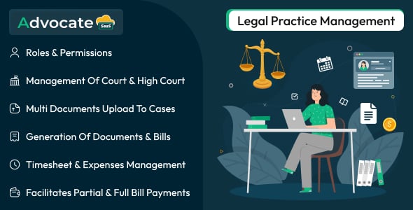 Advocate SaaS - Legal Practice Management