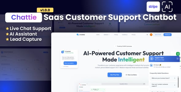 Chattie - Saas Customer Support Chatbot