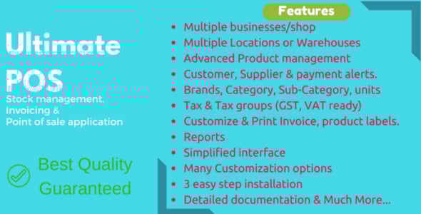 Ultimate POS - Best ERP, Stock Management, Point of Sale & Invoicing application