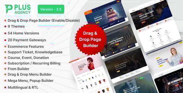 PlusAgency - Multipurpose Website Builder / Business CMS