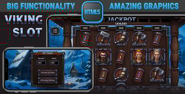 HTML Responsive Viking Slot • Ancient Casino Game
