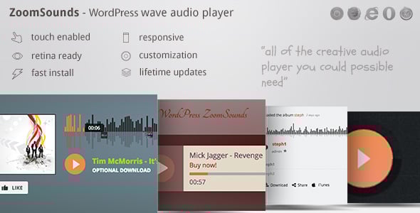 ZoomSounds - WordPress Wave Audio Player with Playlist