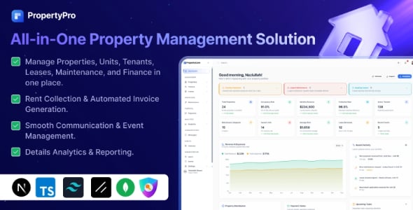 PropertyPro – Property & Tenant Management Software | Next.js, MongoDB