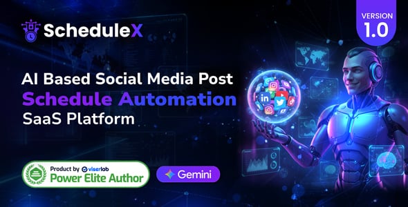 ScheduleX - AI Powered Social Media Post Schedule Automation | SaaS Platform