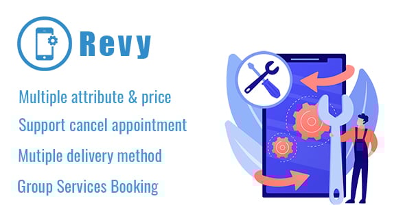 Revy - WordPress booking system for repair service industries