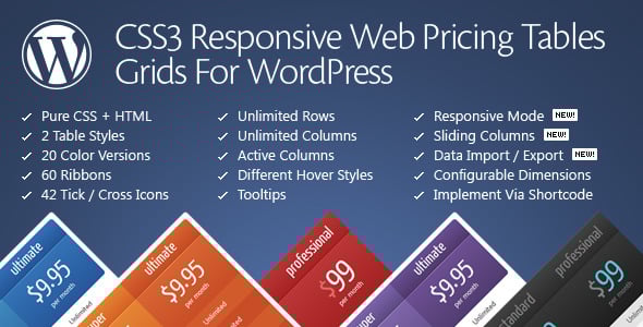 Pricing Tables for WordPress