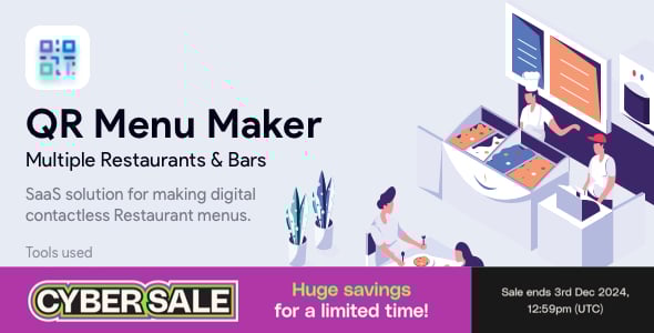 QR Menu Maker - SaaS - Contactless qr restaurant menus