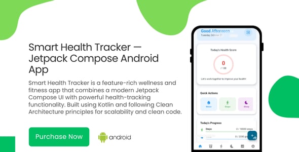 Smart Health Tracker — Jetpack Compose Android App
