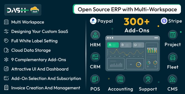 WorkDo Dash SaaS - Open Source ERP with Multi-Workspace