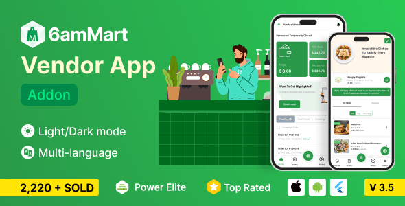 6amMart - Vendor App