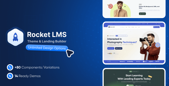 Rocket LMS Theme and Landing Page Builder