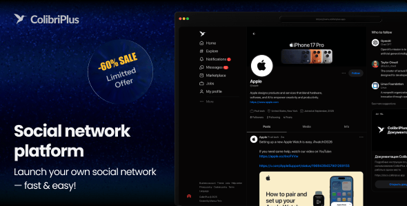 ColibriPlus - The Social Network Web Application