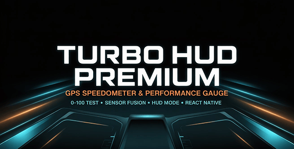 Turbo HUD Premium – GPS Speedometer, 0-100 Performance & Neon Dashboard