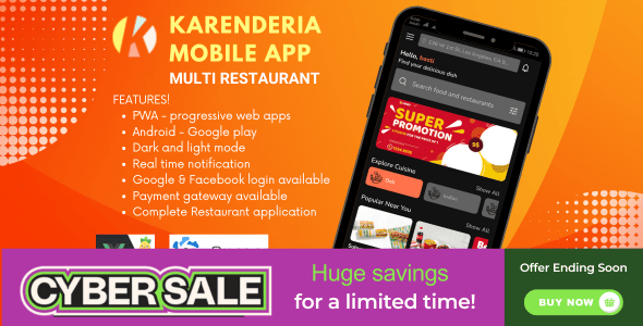 Karenderia Mobile App Multi Restaurant
