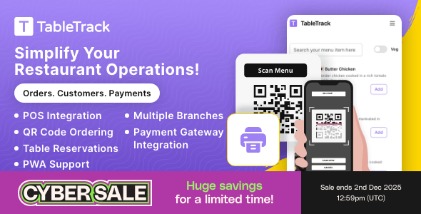 TableTrack - The Complete SaaS Restaurant Management Solution